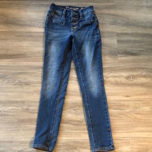 Blue girls skinny jeans size 8S in kids.